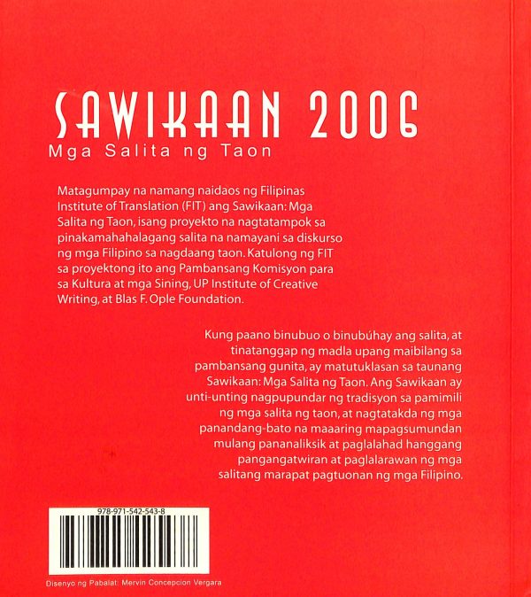 Sawikaan 2006: Mga Salita ng Taon | Museo Kordilyera